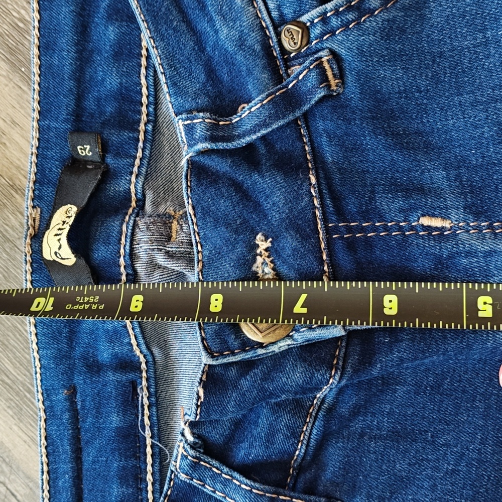 Pullit Jeans With Floral Embroidery. Size 29 - Picture 6 of 8